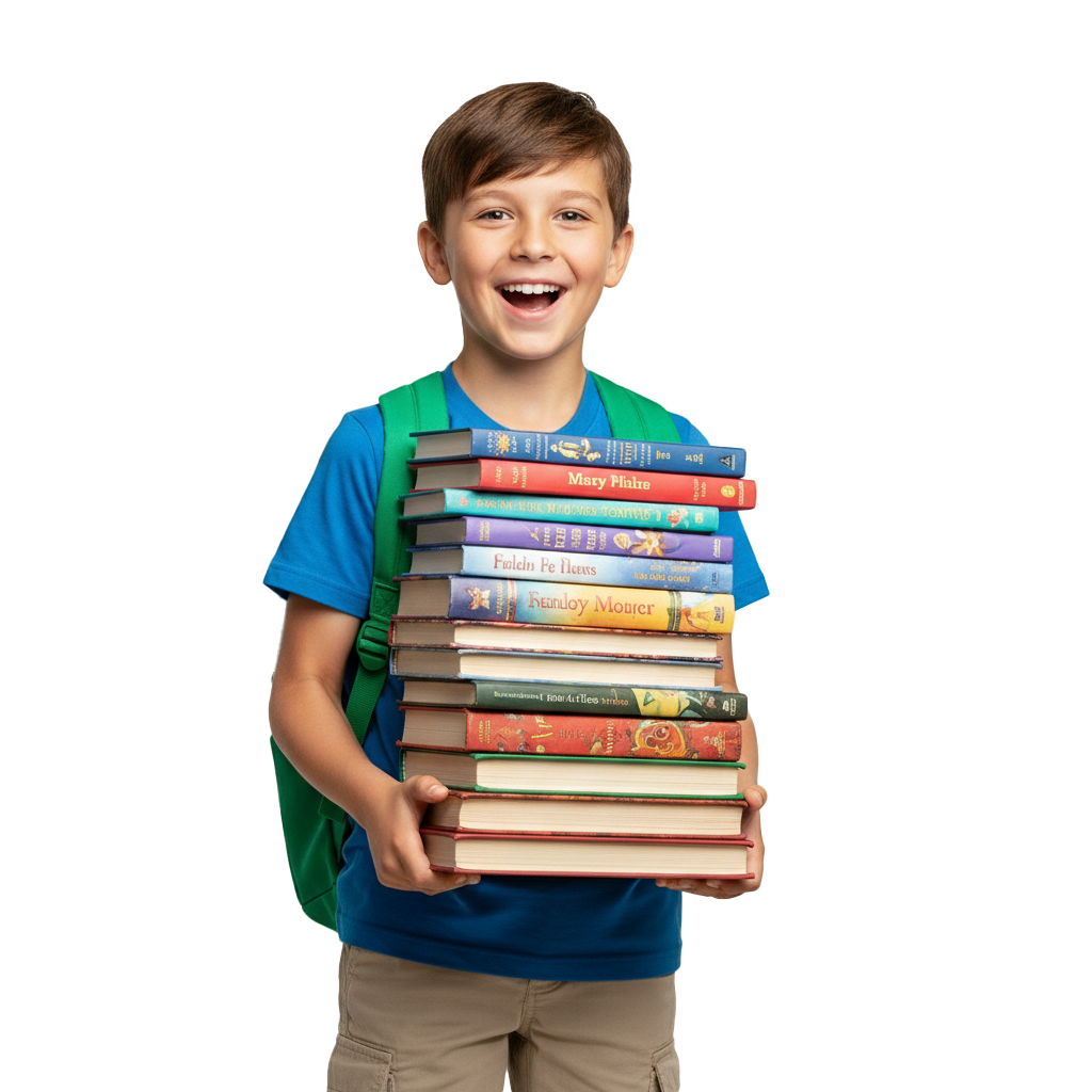 Sırt çantalı öğrenci görseli